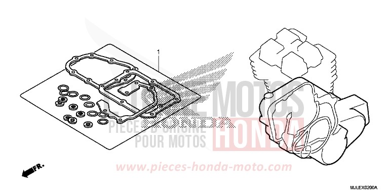 TROUSSE DE JOINT B de NC700S DCT SEAL SILVER METALLIC (NHA14) 2014